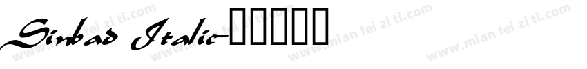 Sinbad Italic字体转换